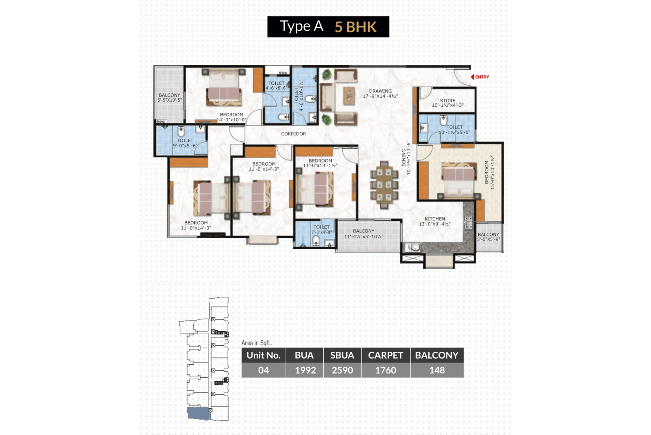 5 BHK TYPE A 5 BHK TYPE A - Sankalp Group
